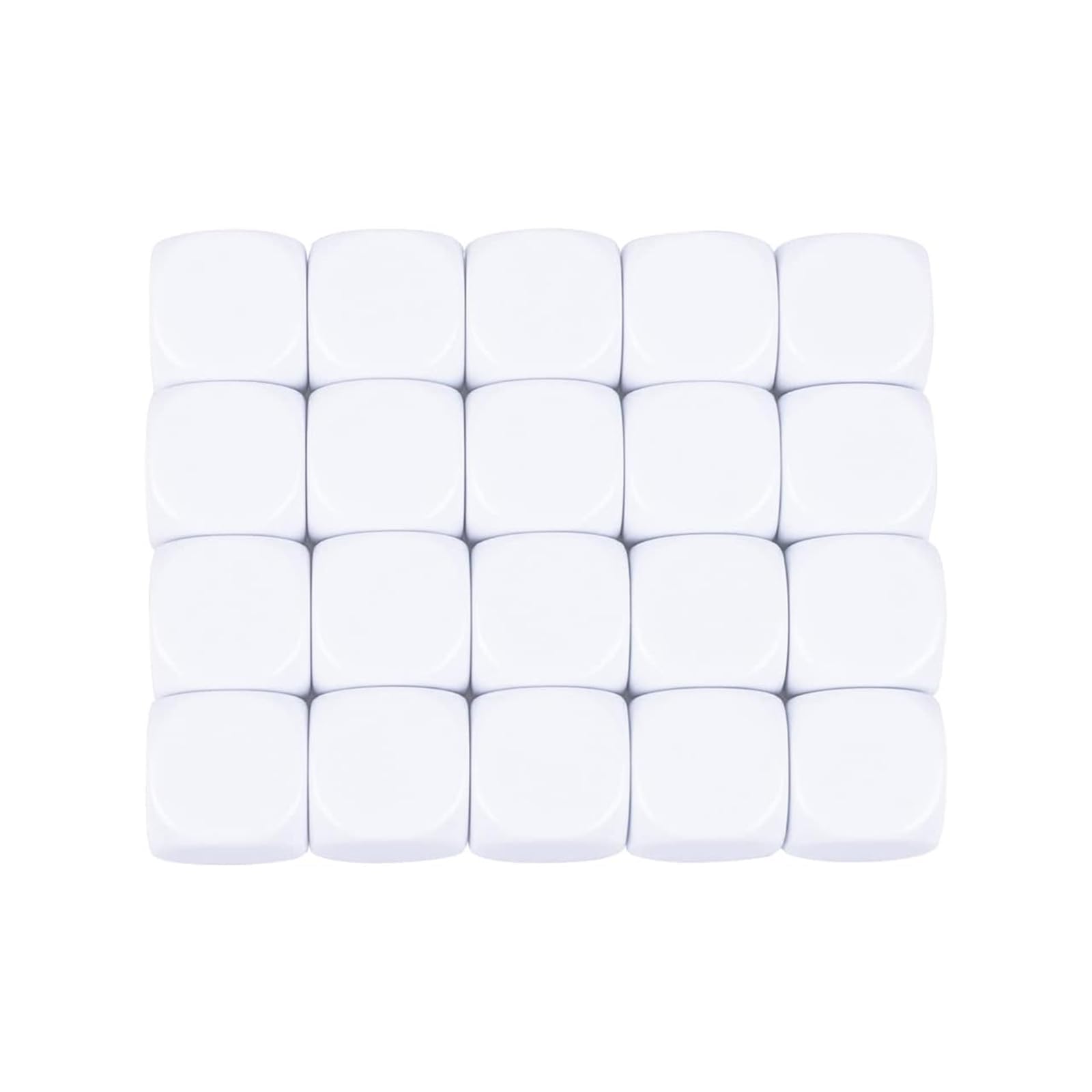 Kaiheng Dadi a sei lati in acrilico da 16 mm, con superficie liscia e angoli arrotondati, cubi bianchi vuoti per giochi da tavolo, adesivi fai da te, insegnamento di conteggio matematico, divertimento