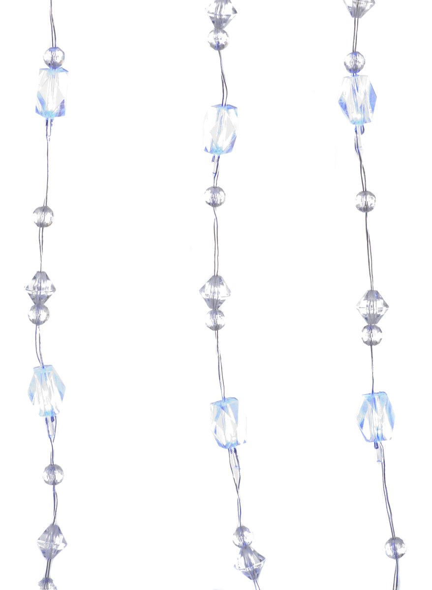 Brite IdeasFestive Jewel LED Curtain Light, Blue