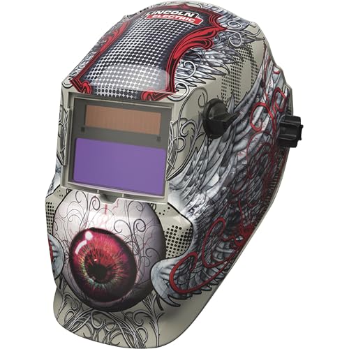 Image of Welding Helmet, Shade 9 to 13, Tan/Red