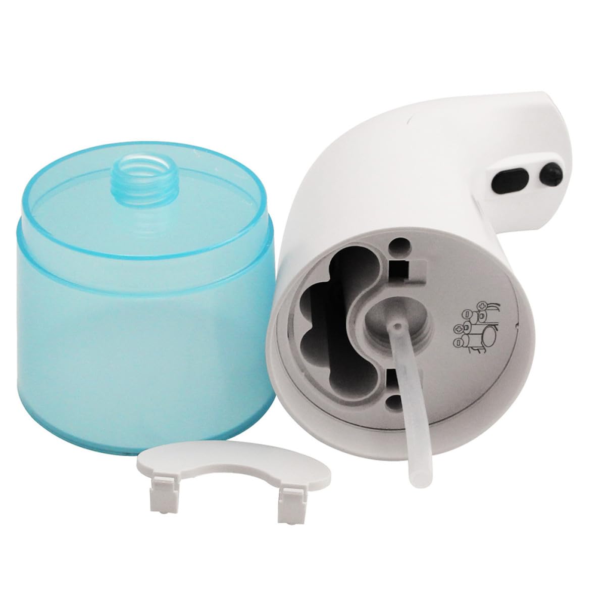 Dispenser Schiuma Automatico Induzione Completa Pompa Consumo per Bagno Uso e Professionale Colore Bianco