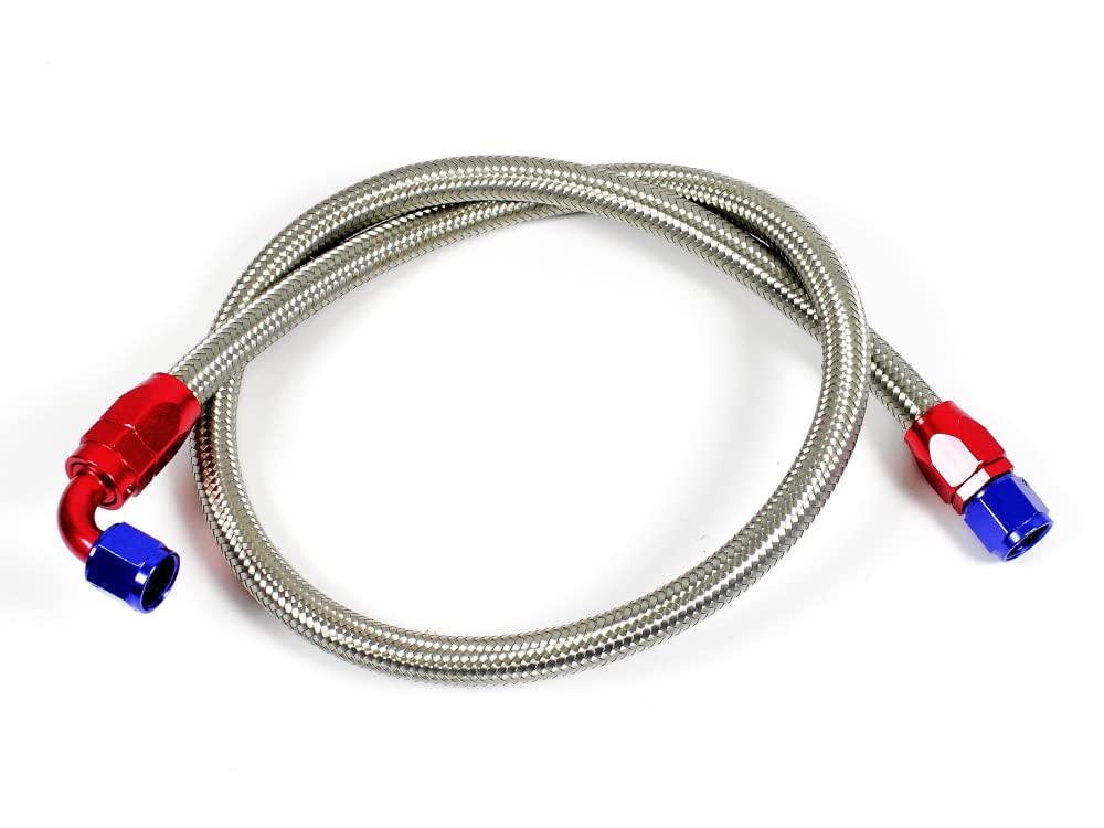 2 oliekoeler slangen 80 cm aansluiting slang staalflex hogedrukslang NIEUW