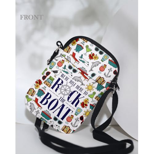 MAOFAED Matching Group Cruise Crossbody Bag, Boat Vocation Gift, We're Just Here to Rock The Boat, Cruising Gift(rockTheBoat)3
