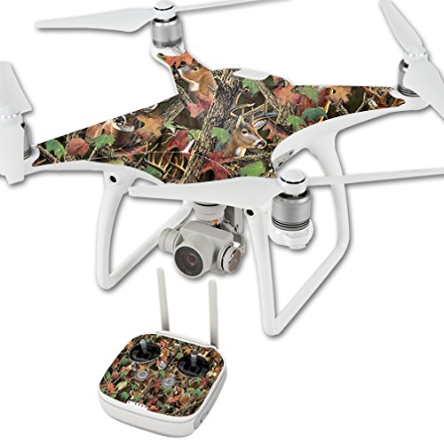 MightySkins Skin Compatible with DJI Phantom 4 Quadcopter Drone – Buck Camo | Protective, Durable, and Unique Vinyl Decal wrap Cover | Easy to Apply, Remove, and Change Styles | Made in The USA