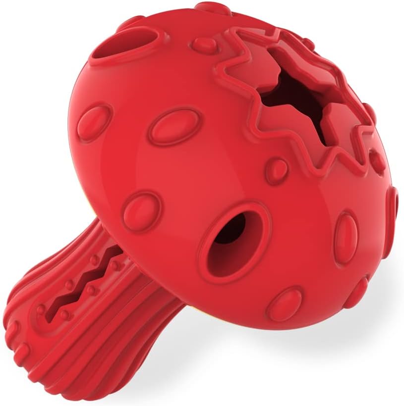 SCHITEC Dog Chew Toy for Large & Medium Dogs, Rubber Treat Dispensing Toy for...