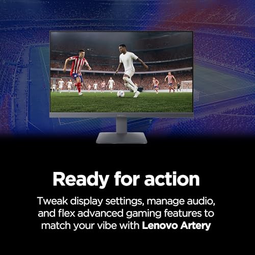 Image of Lenovo Legion LOQ 27-10 Gaming Monitor, 27 inch FHD, Flat IPS, 200Hz, 0.5ms MPRT, AMD FreeSync Premium, HDR10, Tilt Stand, 2X HDMI 2.1 and DP 1.4, Raven Black