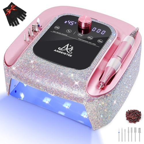 ANBEISTEE 2-in-1 Nail Drill & UV LED Nail Lamp, Professional