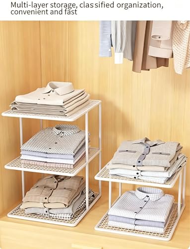 Séparateurs de placard en métal robuste pour étagère dressing vêtement pull - 8
