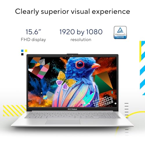 Image of ASUS Vivobook Go 15 (2026),AMD Ryzen 5 40, AMD Radeon iGPU, 16GB RAM, 512GB SSD, FHD, 15.6 inch(39.6 cm),Windows 11,M365 Basic(1 Year)* Office 2024,Cool Silver,1.63 Kg,E1504FA,Thin & Light Laptop