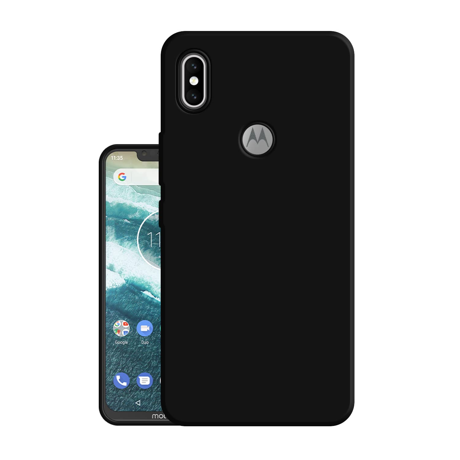 Hello Zone Soft Back Case Cover for Motorola Moto One Power - Black (B0BNNJCV37) Amazon Price History, Amazon Price Tracker