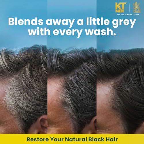 Image of Dark Revive Anti-Grey Conditioning Shampoo | Dermatologist-Approved | Restore Natural Black Hair | Conditioning Formula for Men | Premature Greying Control | Plant-Based Keratin | 200ml (RCB)