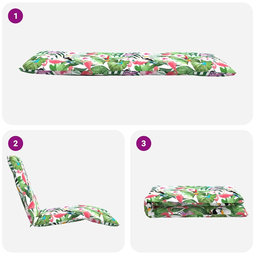 Tumbona plegable multicolor 175 x 54 x 8,5 cm, tela Oxford, ajustable en 5 direcciones, repelente al agua, para jardín, playa, piscina, silla de relajación, silla de gravedad cero interior