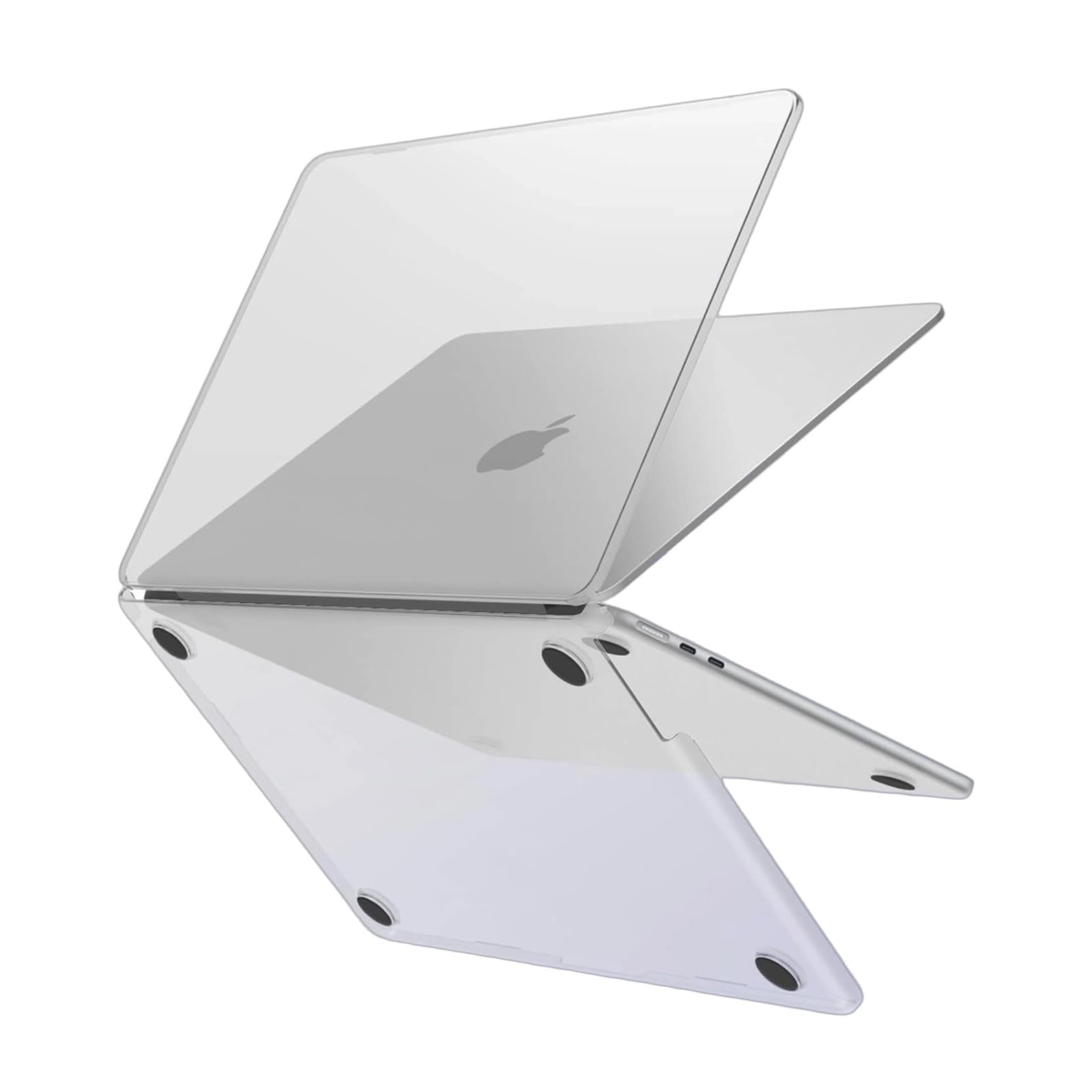 2026 M5 ケース MacBook Air 13インチ ケース M4 M3 M2 チップ 2025 2024 2022 カバー 対応 薄型 軽量 耐衝撃 A3449 A3240 A3113 A2681 保護ハードカバー (マット透明)