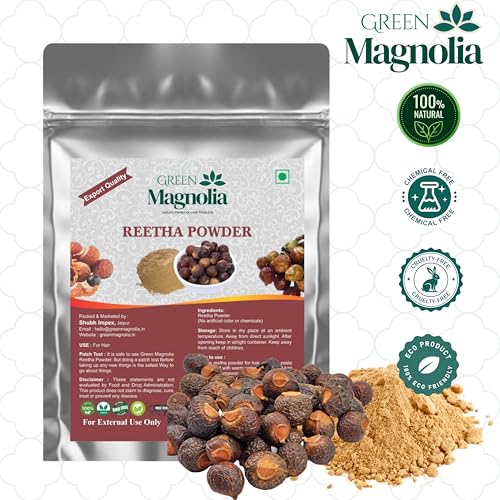 Image of Reetha Powder for Hair Care Pure Soapnut (Aritha) Powder No Chemicals or Artificial Colour Natural Scalp & Hair Cleanser (50gm)