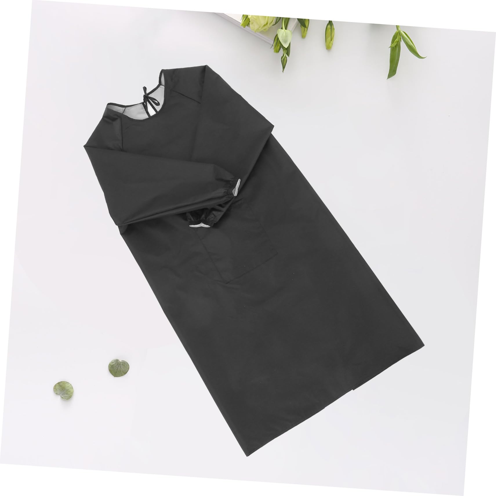 Tablier Imperméable et Anti-Huile à Manches Longues, Usage Ménage et Peinture, Vêtement de Travail avec Poches, pour Hommes et Femmes