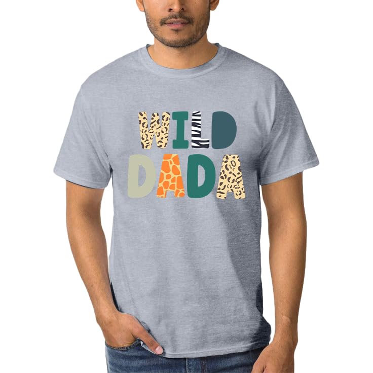 Image of Family Trips Matching Shirts : Wild One Print Tee Safari Animal Theme Parent-Child Outfit
