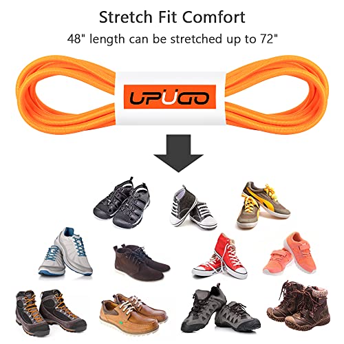 Image of UpUGo Elastic Shoe Laces, No Tie Shoe Laces Tieless for Kids, Adults, Elderly, One Size Fit All