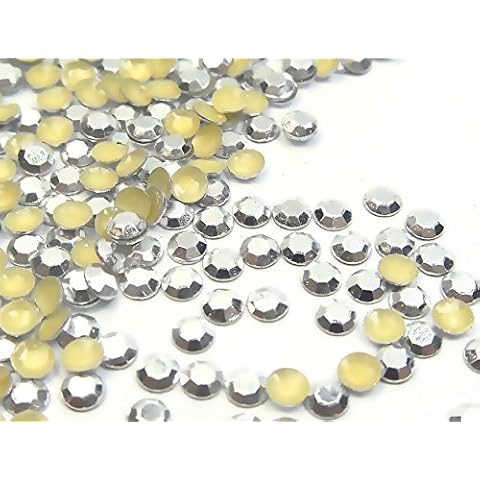 Hotfix Octagon 5mm Metall Stud Nieten Silber Farbe 1800Stk thumbnail