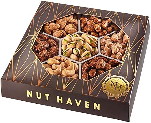 Holiday Nuts Gift Basket - Extra Large Assortment of Sweet & Roasted Salted Gourmet Nuts - Food Gift Box for Dad, Him, Husband, Christmas, Father's Day, Mother's Day, Family, Men & Women