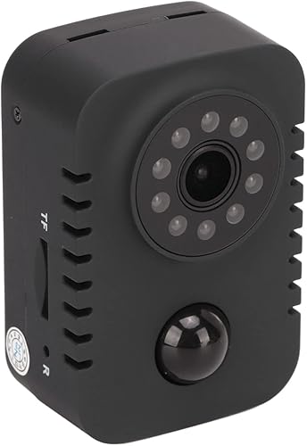 Mini cámara deportiva, 1080P primera persona perspectiva HD cámara de mano, gran angular infrarrojo PIR disparo mini cámara para grabación de video