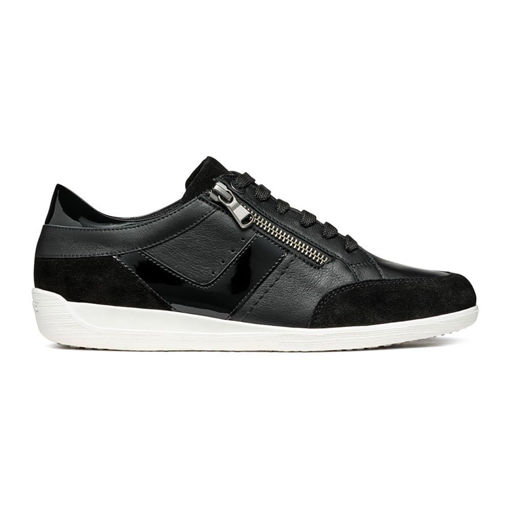 Geox Women's D Myria B Trainers, Black, 4 UK