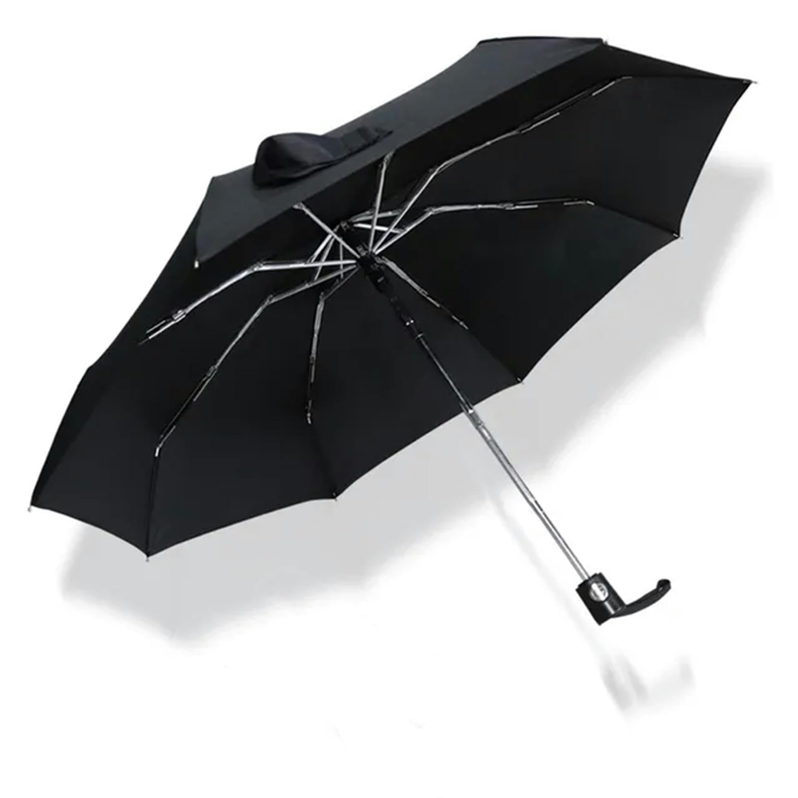 MdybF Ombrello Mini Ombrello Tascabile Automatico Piccolo Viaggio Ombrello Parasol Outdoor Portatile-Nero