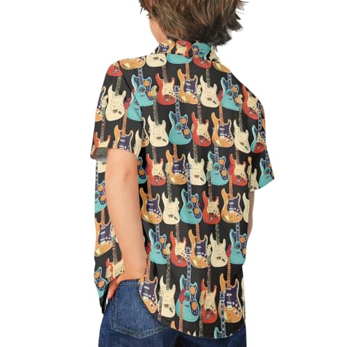 SYtrade Boys Button Down Shirts Short Sleeve Novelty Casual Hawaiian Beach Shirts for Girls4