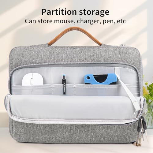 Image of MOCA Laptop Sleeve Case 15-15.6 inch, Shockproof Protective Computer Sleeve Cover with Accessories Pocket, Water Resistant Compatible for MacBook Dell HP Acer Asus Lenovo
