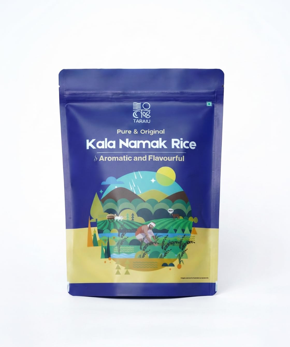 Kala Namak Rice | Low GI (49–52) | Diabetic Friendly | Aromatic Heritage Rice | Diet & Health Friendly | Traditionally Cultivated (2 KG)