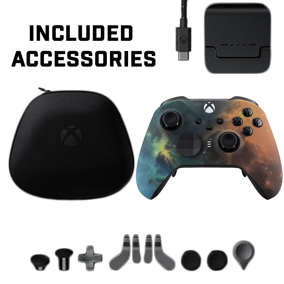 Miniatura 5 de Custom Controllerzz Elite Series 2 Controller Compatible With Xbox One, Xbox Series S and Xbox Series X (Vibrant Universe)