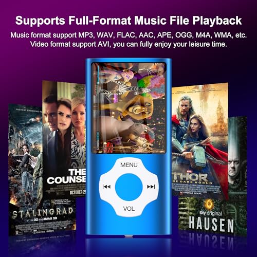 Mymahdi M230BT-BLUE-64GB Mp3 Player With Bluetooth 5.2, Lcd Screen Music Player Up To 128Gb,Mp3 Player For Kids thumb #4