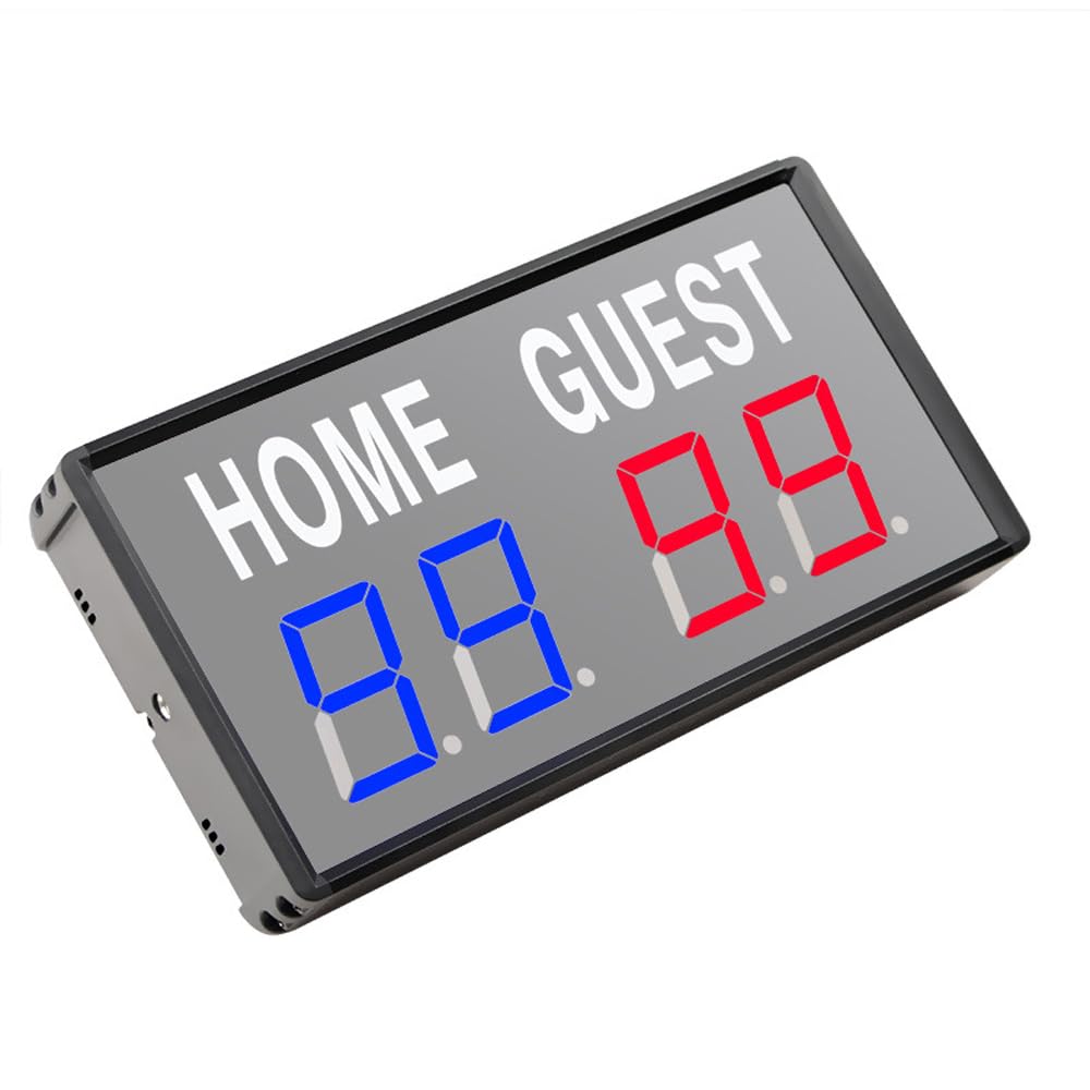 4-stellige elektronische LED-Anzeigetafel mit Fernbedienung für Basketball, Tischtennis, Tischtennis