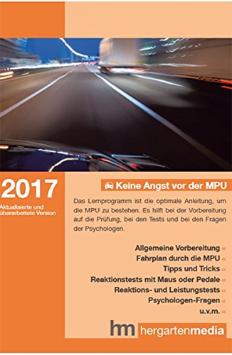 Preisvergleich Produktbild Keine Angst vor der MPU 2017