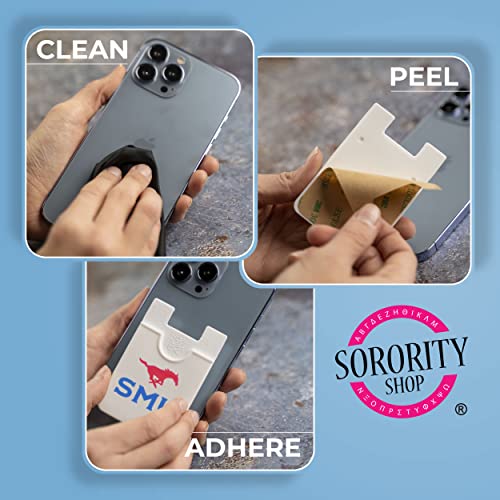 Sorority Shop Southern Methodist University Stick-on Phone Wallet - SMU Koala Pouch Cell-Phone Card Holder Wallet for Back of Phone, Compatible with iPhone and Android by Sorority Shop - Used condition - Image 5