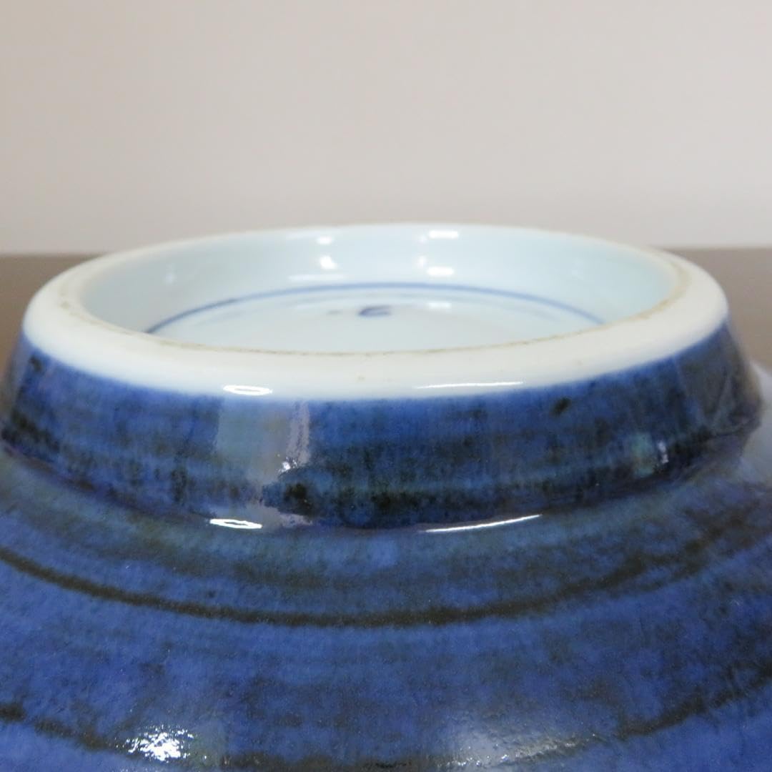 大皿 共箱 果物器 銘 ザクロ 染付 八角皿 鉢 大皿 共箱 果物器 銘 ザクロ 染付 八角皿 鉢 大皿 共箱 果物