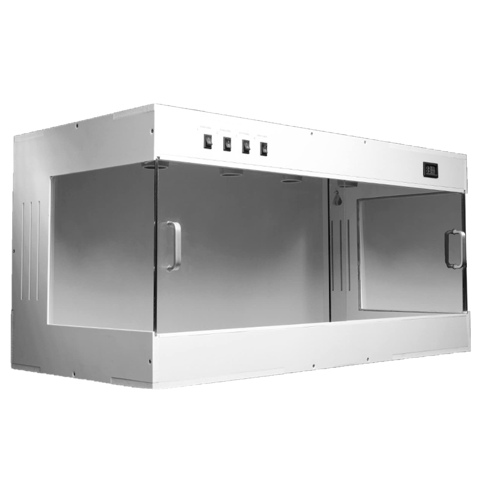 PVC Rettili Allevamento Gabbia Scatola Pet Vivario Camaleonte Terrario Panoramica Scatola ventilata Incubatrice Habitat per Lucertola Serpente Tartaruga, Bianco (100x50x50cm)