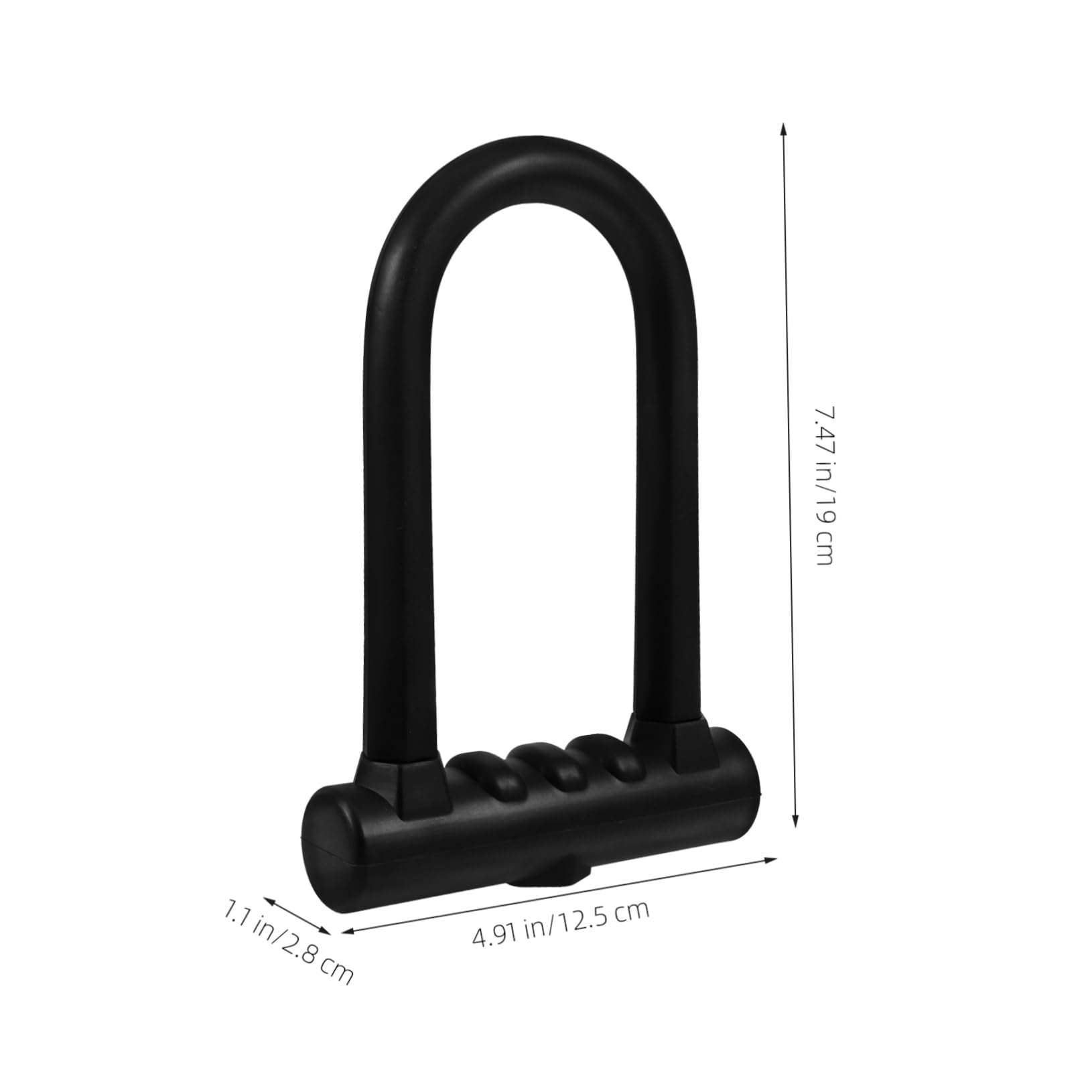 Mikinona Antivol U pour Vélo en Silicone et Fer Noir, Haute Résistance Protection Fiable, Design Élégant, pour Antivol de Moto et Vélo Électrique