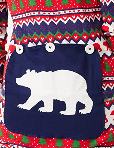 unisex-adult Fair Isle Bear & Moose Family Union Suits4