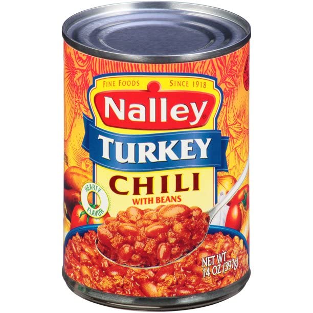 Nalley® Turkey Chili Carne with Beans 14 Oz (Pack of 8)