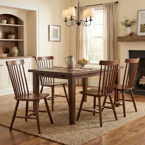 DM Furniture Windsor Dining Chairs Set of 4 Spindle Back Wooden Chairs