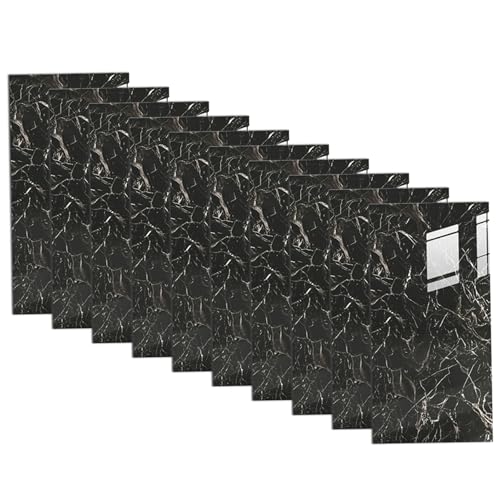 Panneaux muraux marbre autocollants 30,5x61 cm Lot de 10 dalles PVC pour cuisine