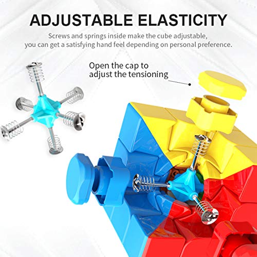 Image of D ETERNAL MoYu MFJS MeiLong 3C Cube 3x3 High Speed Stickerless Magic Puzzle Cube 3by 3,14+ years
