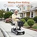 iMach Electric Mobility Scooter for Adults and Seniors,12.4 Miles Long Range Battery with 4.9MPH Foldable 4 Wheels Wheelchair,330 LBS Weight Capacity Commuter Scooter,with LED Headlights and Basket