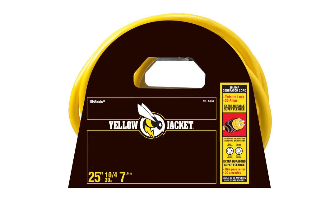 Yellow Jacket 1381 10/4 Heavy-Duty STW 20-Amp/250-Volt L14
