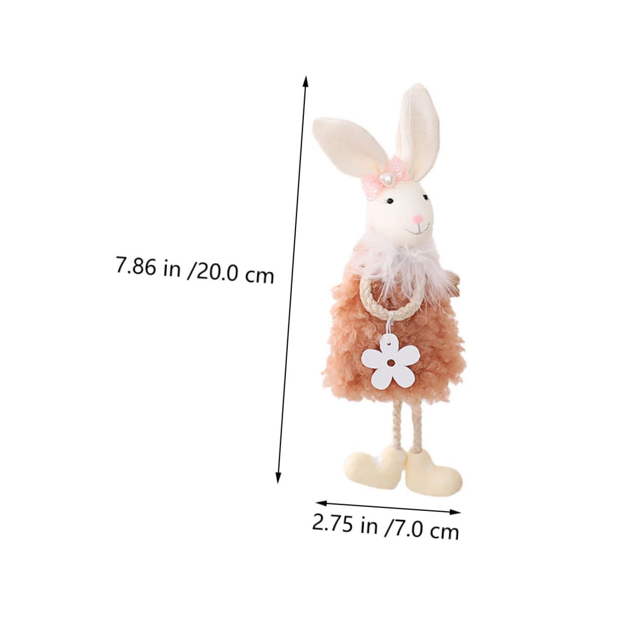 VICASKY Lot de 3 pendentifs en forme de lapin de Pâques - Décoration murale - Cadeaux d'invités pour Pâques - Décoration de lapin pour la porte de Pâques - Accessoires pour cochons d'Inde - Décoration