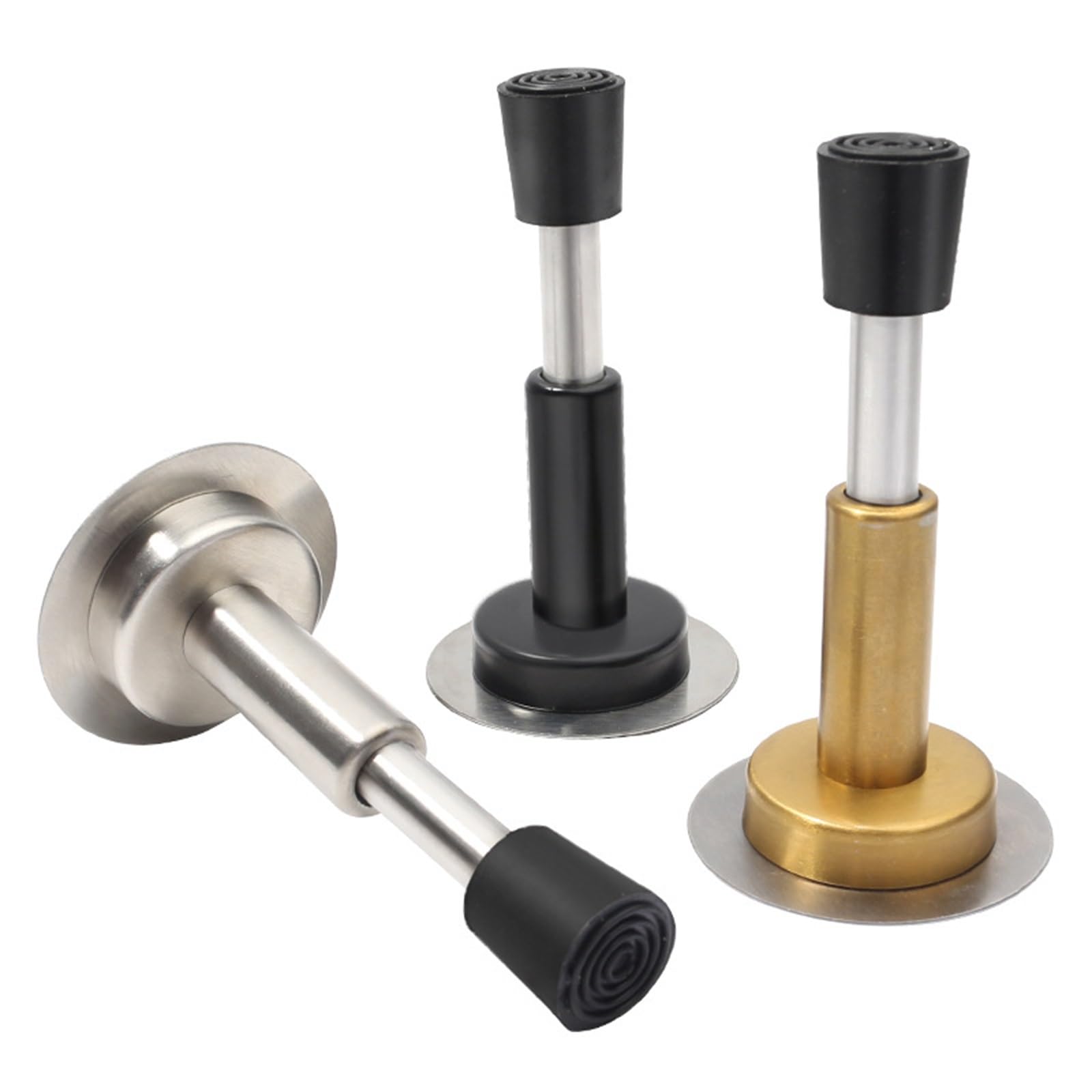 Magnetischer Türstopper, Bodentürstopper, Türstoßstange ohne Stanzen, an der Wand montierter Türsauger-Türstopper for das Home Office(Yellow)