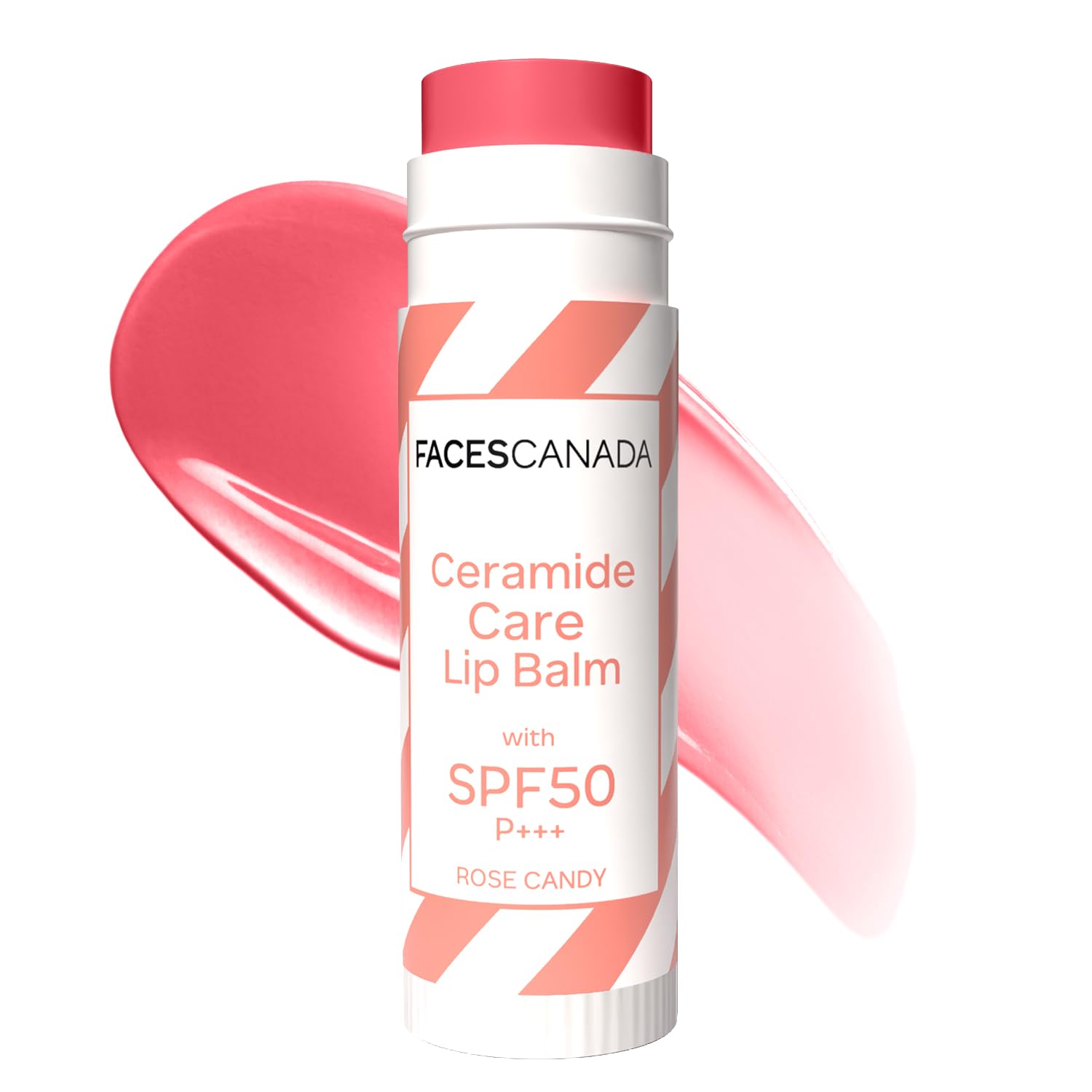 FACES CANADA Ceramide Care Lip Balm - Rose Candy 02, 4 gm | Tinted Lip Balm | SPF 50 PA +++ Protection | Hydrates Dry & Chapped Lips | Prevents Pigmentation | Repairs Lip Barrier | With Hyaluronic Acid & Shea Butter Infused-image-13