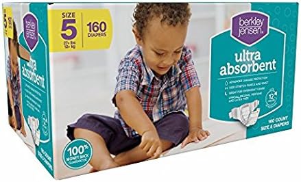 Berkley Jensen - Pañales talla 5, 160 unidades