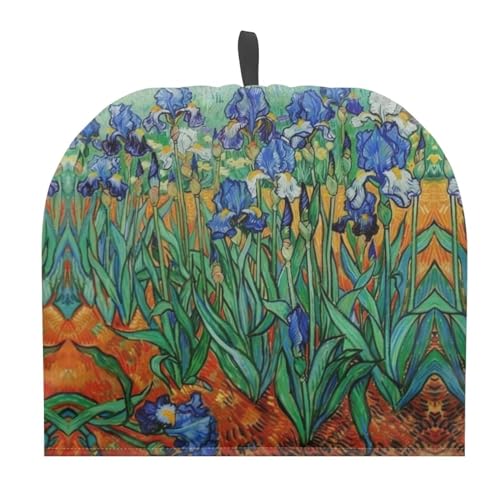Hudotybom Irises Print Tea Cozy for Teapot Insulated Large Teapot Cover to Keep Warm Tea Kettle Cover Machine Washable Coffee Pot Cloth Covers Kitchen Home Decorations