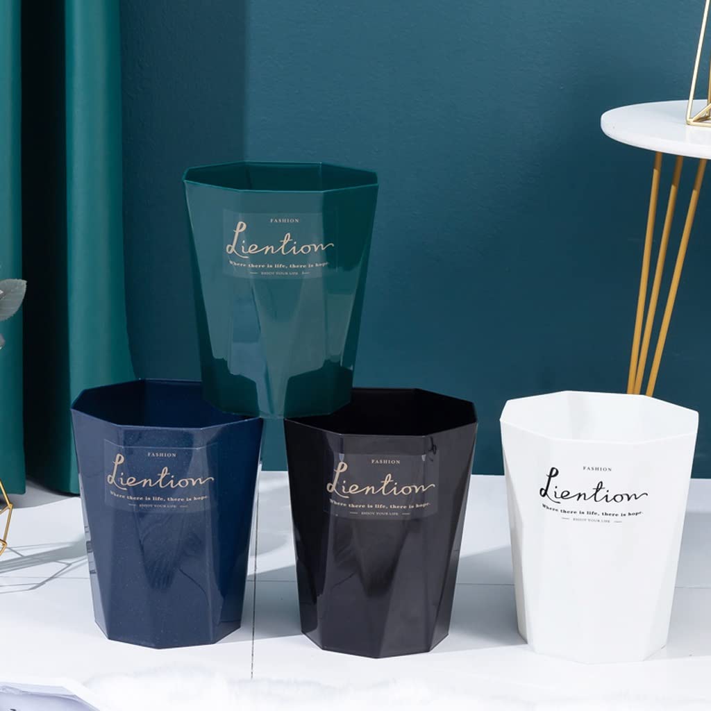 Mülleimer Geometrie-Mülleimer kann Abfälle, Müllbehälterbehälter for Haus- und Küchenabfälle und Recycling, 12l Abfall & Recycling Küche(Blue)