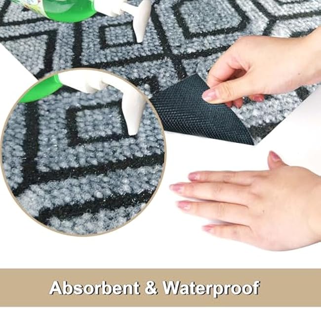 Under Sink Mat, Waterproof Shelf Liner Mats for Kitchen and Bathroom Sinks, Original Premium Absorbent Mats Protect Cabinet, 24 X 30 inches